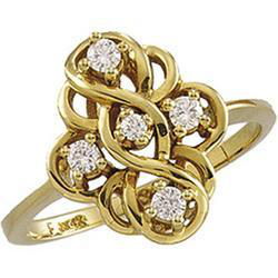 14K Yellow Gold Diamond Ringyellow 