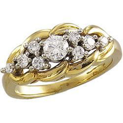 14K Yellow Gold Diamond Ringyellow 