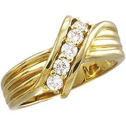 14K Yellow Gold Diamond Ringyellow 