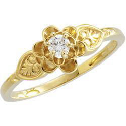 14K Yellow Gold Diamond Ringyellow 