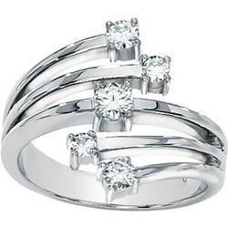 14K Yellow Gold Created Moissanite Ringyellow 