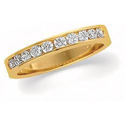 14K Yellow Gold Diamond Band Ringyellow 