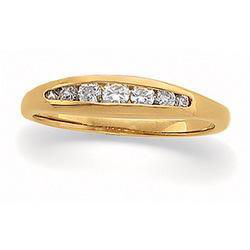 14K Yellow Gold Diamond Band Ringyellow 