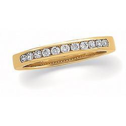 14K Yellow Gold Diamond Band Ringyellow 