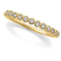 14K Yellow Gold Diamond Anniversary Band Ringyellow 