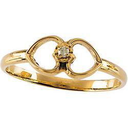 14K Yellow Gold Children's Diamond Ringyellow 