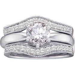 14K Yellow Gold Diamond Bridal Ring Guardyellow 