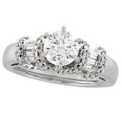14K White Gold Diamond Bridal Enhancer Ringwhite 
