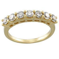 14K Yellow Gold Diamond Band Ringyellow 