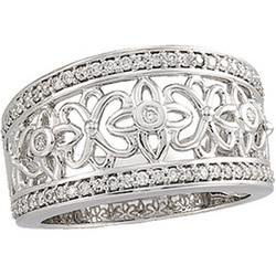 14K White Gold Diamond Ringwhite 