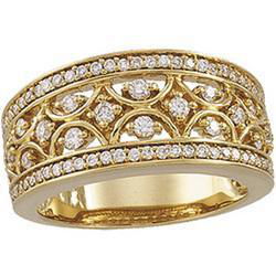 14K Yellow Gold Diamond Ringyellow 