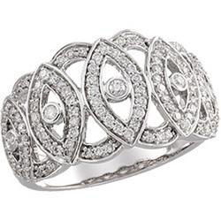 14K White Gold Diamond Ringwhite 