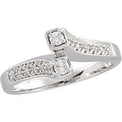 14K White Gold Diamond Ringwhite 