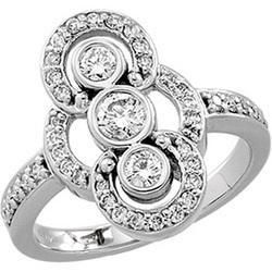 14K White Gold Right Hand Diamond Ringwhite 