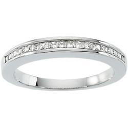 14K White Gold Diamond Bridal Engagement Band Ringwhite 