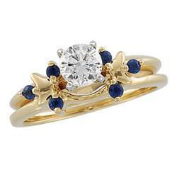 14K Yellow Gold Sapphire Bridal Enhanceryellow 