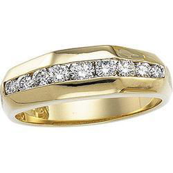 14K Yellow Gold Men's Diamond Ringyellow 