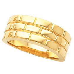 14K White Gold Duo Band Ringwhite 