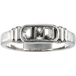 Sterling Silver Jesus, Mary & Joseph Ring - Size 11sterling 