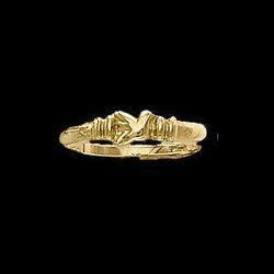 10K Yellow Gold Holy Spirit Ring - Size 5yellow 
