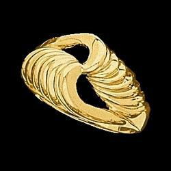 10K Yellow Gold Metal Fashion Ringyellow 