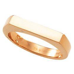 14K Rose Gold Metal Fashion Stackable Ringrose 