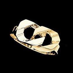 14K Two Tone Gold Metal Fashion Ringtwo 