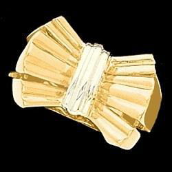 14K Two Tone Gold Metal Fashion Ringtwo 