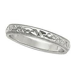 14K White Gold Design Bandwhite 