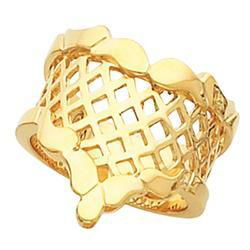 14K White Gold Fashion Bandwhite 