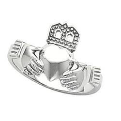 14K White Gold Small Claddagh Ringwhite 