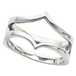 14K White Gold Bridal Ring Guard Enhancerwhite 