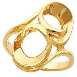 14K White Gold Metal Fashion Ringwhite 