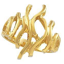 14K White Gold Metal Fashion Ringwhite 