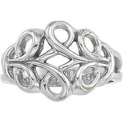 14K White Gold Metal Fashion Ringwhite 