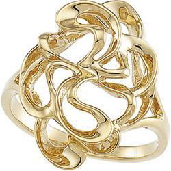 14K White Gold Metal Fashion Ringwhite 