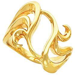 14K White Gold Metal Fashion Ring (10586)white 