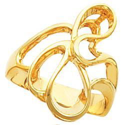 14K White Gold Metal Fashion Ringwhite 