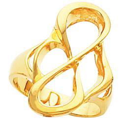 14K White Gold Metal Fashion Ringwhite 