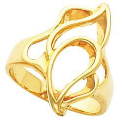 14K White Gold Metal Fashion Ringwhite 