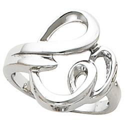 14K White Gold Metal Fashion Ringwhite 