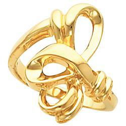 14K White Gold Metal Fashion Ringwhite 
