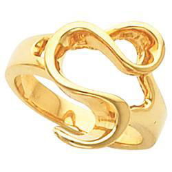 14K White Gold Metal Fashion Ringwhite 