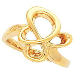 14K White Gold Metal Fashion Ringwhite 