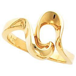 14K White Gold Metal Fashion Ringwhite 