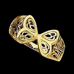 14K White Gold Filigree Ringwhite 