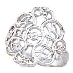 14K White Gold Filigree Ringwhite 