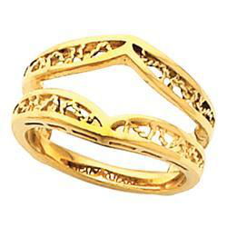 14K White Gold Bridal Ring Guardwhite 
