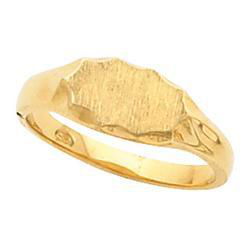 14K White Gold Signet Ringwhite 