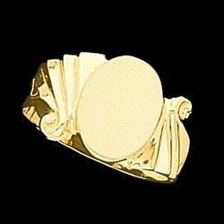 14K White Gold Signet Ringwhite 